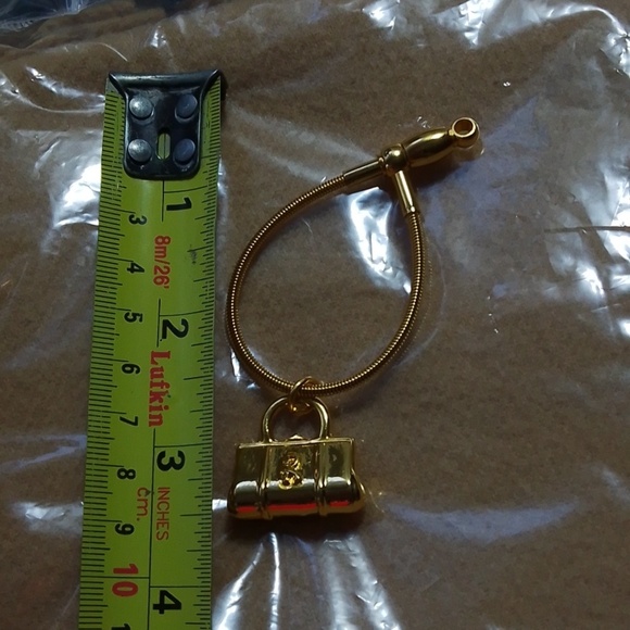 Roberta Di Camerino Gold Purse Charm Keychain - Picture 4 of 6